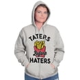 thumbnail image 4 of Taters Before Haters French Fries Unisex Fleece Graphic Zip Up Hoodie Brisco Brands 2X, 4 of 5