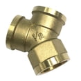 thumbnail image 2 of Conector adaptador de latón completo de rosca hembra G1/2 de 3 vías, instalación de tuberías, forma de Y Forma DN15 Y Zulema Adaptador de rosca de latón de 3 vías, 2 of 8