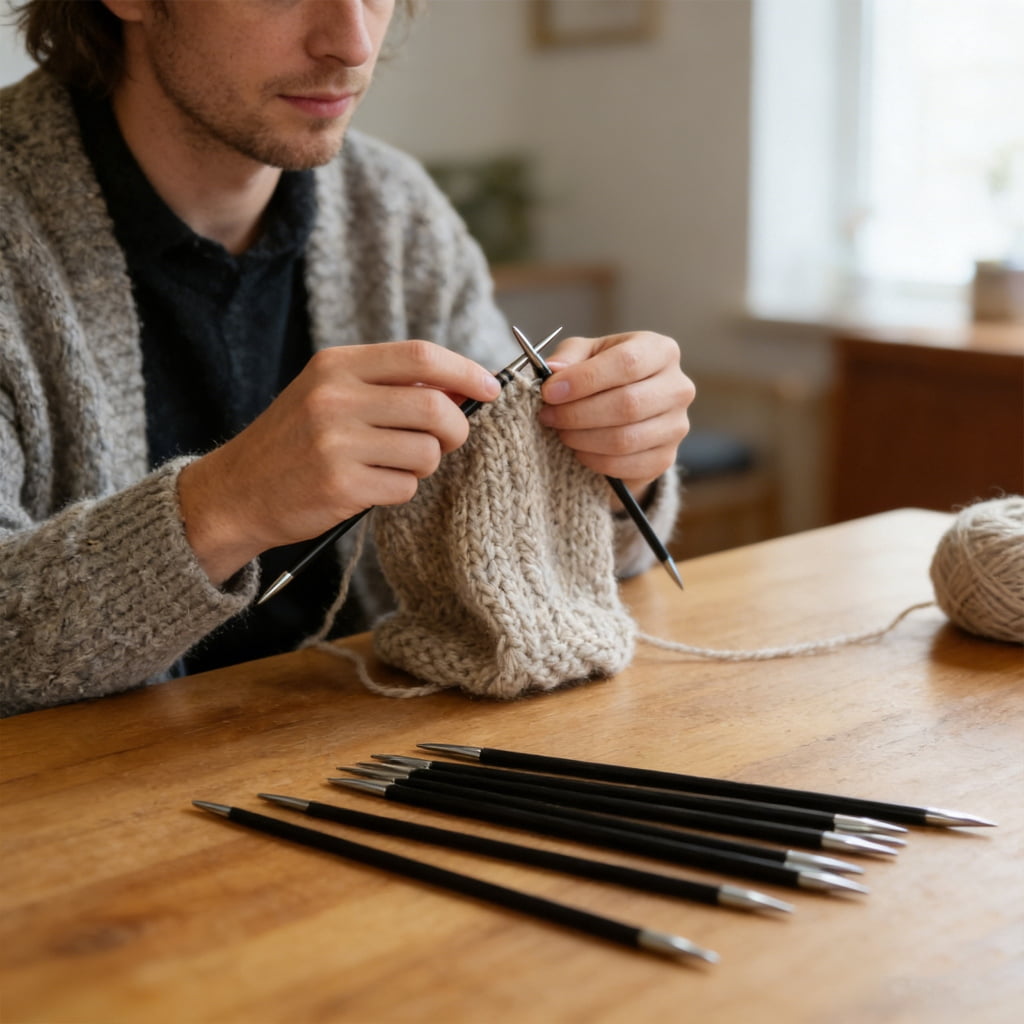 Multiple Size Alumina Detachable Crochet Hook Set With Short Wood Handle For Enhances Durability Case Included