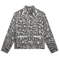 thumbnail image 4 of Jackets for Women Winter Coat Jackets Flannel Stand Collar Jacket(Stone Carved Floral Design,Size:S-4XL), 4 of 7