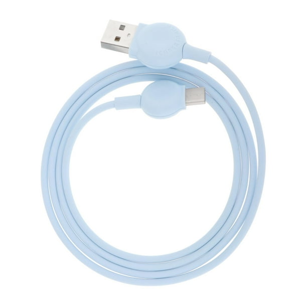 Cable USB de 1M Perfecl Tipo C Azul Carga Rápida Sincronización Extra Largo