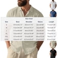 thumbnail image 3 of Workout Shirts for Men Big and Tall,Mens Short Sleeve Regular-Fit Shirt Fishing Tees Linen Casual Button-Down Shirts, 3 of 9
