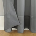 thumbnail image 5 of Mainstays Marjorie 1-Piece Sheer Voile Rod Pocket Curtain Panel, 59"x63", Grey, 5 of 7