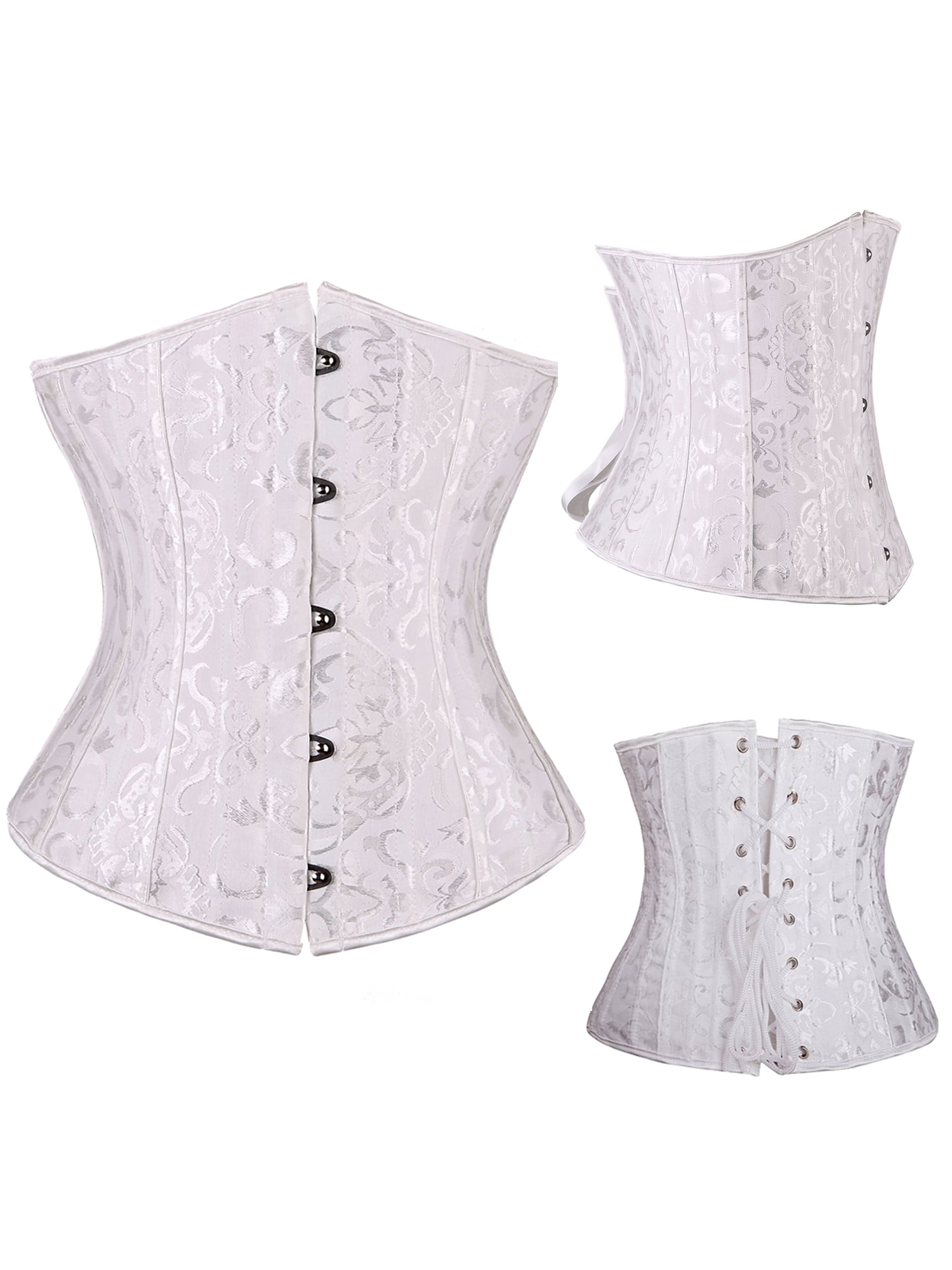 YouLoveIt YouLoveIt Womens Corset Waist Training Brocade Corset 24