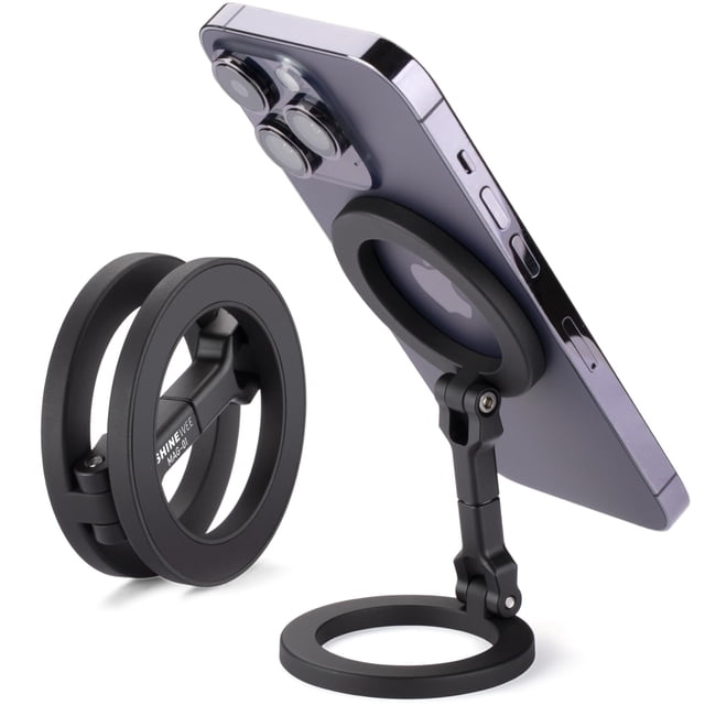 Soporte magnético para teléfono SHINEWEE Double Ring para iPhone