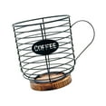 thumbnail image 1 of yuksok Coffee Pod Basket Coffee Capsule Storage Basket for Hotel Countertop Counter black, 1 of 9