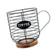 thumbnail image 1 of Cesta para cápsulas de café, organizador de cápsulas de espresso de gran capacidad, cápsula de café de hierro negro, 1 of 9