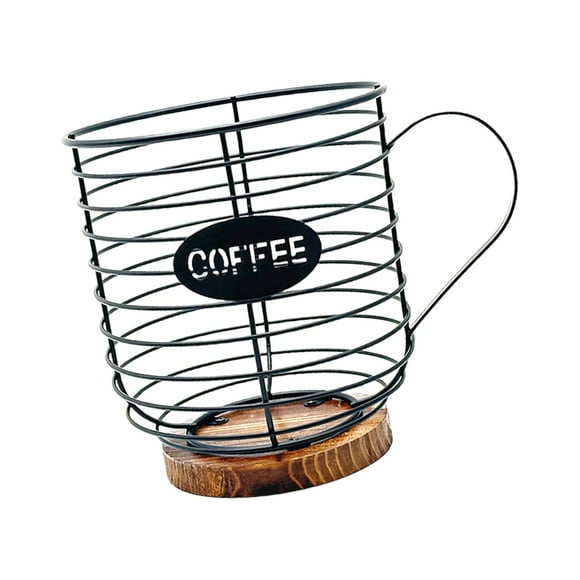 GROWTH TANK Coffee Pod Basket Coffee Capsule Storage Basket for Hotel Countertop Counter black
