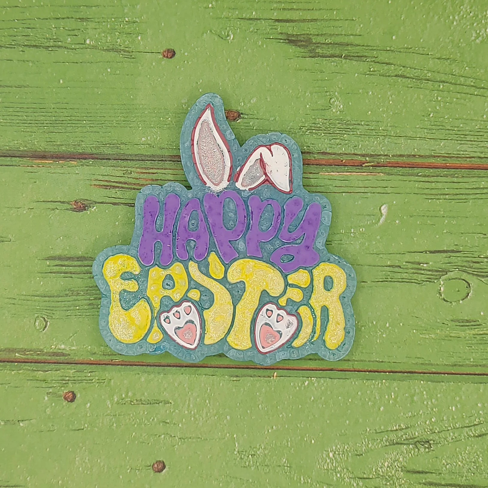 Happy Easter Silicone Freshie Mold