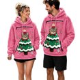 thumbnail image 4 of Christmas Santa Reindeer Pet Pouch Hoodie, Drop Shoulder Carrier Sweatshirt with Side Zip for Festive Xmas Holiday Wear, 4 of 6