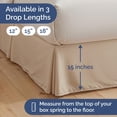 thumbnail image 5 of CGK Linens Premium Pleated Polyester Bed Skirt, 5 of 5