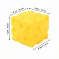 thumbnail image 4 of Cheese Cube Squishies,Soft Silicone Desktop Fidget Tool for Tension Release and Focus,Yellow Novelty Office Desk Accessory Yellow, 4 of 8