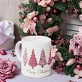 thumbnail image 2 of Farmhouse Hot Pink Christmas Tree Ceramic Coffee Mug 11 Oz(330ml) Tea Cup,Pink Winter Christmas Holiday Coffee Mug Gifts For Women Teenage Girls Teens(Pink Merry Christmas), 2 of 6