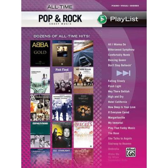 Pre-Owned All-Time Pop & Rock Hits: Sheet Music Playlist Series (Paperback) 073906200X 9780739062005