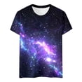 thumbnail image 4 of Helii T Shirt for Womens Galactic 3D Starry Print Short Sleeve Tops Casual Loose Planetary Outfit Carnival Fashion Spring Summer Blouses Clothes S-3XL, 4 of 4