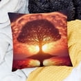thumbnail image 2 of Nature Throw Pillow Covers Landscape Scenery Sea Mountain Trees Decorative Cushion Covers for Sofa Couch Bed, 2 of 5