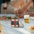thumbnail image 5 of Yayeee Ashtray with Lid for Cigarette Smokeless Stainless Steel Home Ash Holder, Vibrant Red Tartan Pattern, 5 of 7