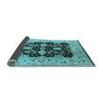 thumbnail image 2 of Ahgly Company Indoor Rectangle Oriental Light Blue Traditional Area Rugs, 7' x 9', 2 of 4