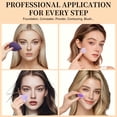 thumbnail image 2 of DUAIU 14pcs Beauty Blender Set,Mini Makeup Sponges in Bottle for Flawless Foundation （Purple), 2 of 8