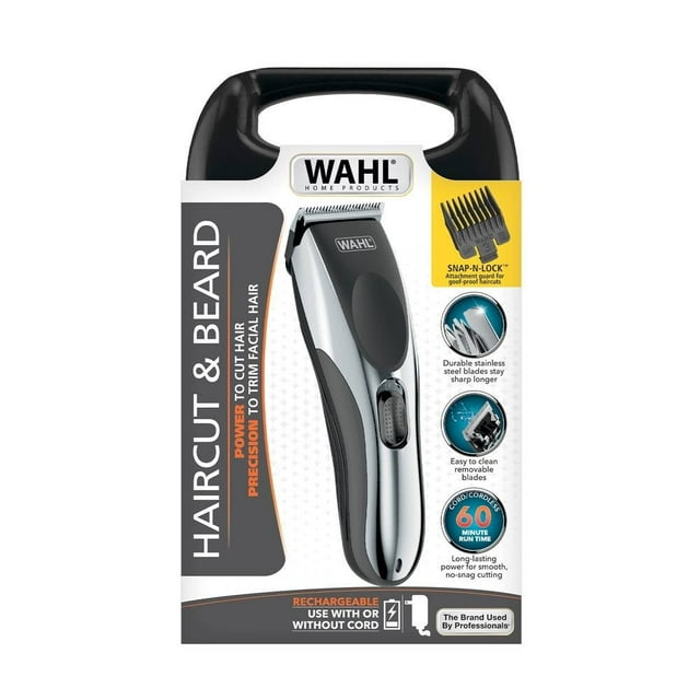 Cortadora de cabello y barba Wahl haircut and beard 22 piezas