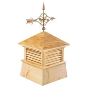 Good Directions 26" Square Kent Wood Cupola with Cottage Victorian ArrowH