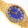 thumbnail image 2 of KAKOWELY 1 juego de pulsera de reloj con diamantes de imitación para hombre, delicado juego de pulsera de reloj de negocios para hombre., 2 of 5