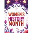 thumbnail image 3 of Women's History Month Floral Celebration Stars Background Backdrop Banner Decorations Photography Props Party Supplies Events Display, 3 of 7