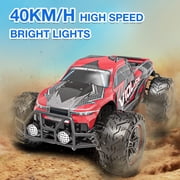 AUOSHI RC Car – 1:16 Remote Control Truck, 30MPH High-Speed 4WD Off-Road Car with 2 Rechargeable Batteries, 60 Min Playtime, LED Lights – Great Gift for Kids & Adults