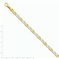 thumbnail image 2 of Finest Gold 14K Two-Tone 6.6 mm Hand-Polished Fancy Anchor Link 8.25 in. Bracelet, 2 of 2