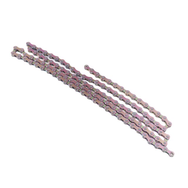 9 Speed Mountain Bike Chains, Shifting Alloy Steel Tight Bike Speed Chain Outer Chamfer For Riding Silver,Gold,Colorful