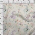 thumbnail image 2 of oneOone Cotton Poplin Twill Beige Fabric Floral & Peacock Sewing Fabric By The Yard Printed Diy Clothing Sewing Supplies 56 Inch Wide, 2 of 4