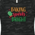 thumbnail image 4 of Inktastic Christmas Baking Spirits Bright with Green Oven Mit Women's T-Shirt, 4 of 5