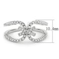 thumbnail image 3 of 3W1583 - Rhodium Brass Ring with AAA Grade CZ in Clear, 3 of 5