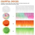thumbnail image 3 of Minkissy 4Pcs Orange Plush Strips Furry Fabric For Crafts Assorted Colors Homeowners Use, 3 of 6