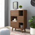 thumbnail image 1 of Modway Render Armoire de Rangement d'Exposition à Trois Niveaux, Noyer, 1 of 7