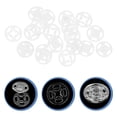 thumbnail image 2 of 100 Sets Clear Snaps Button Fasteners Press Studs Bag DIY Buttons Clothes Buttons, 2 of 8