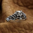 thumbnail image 3 of 925 Sterling Silver Skull Ring Width 10mm Fashion Jewelry TA256 US Size 11.5, 3 of 15
