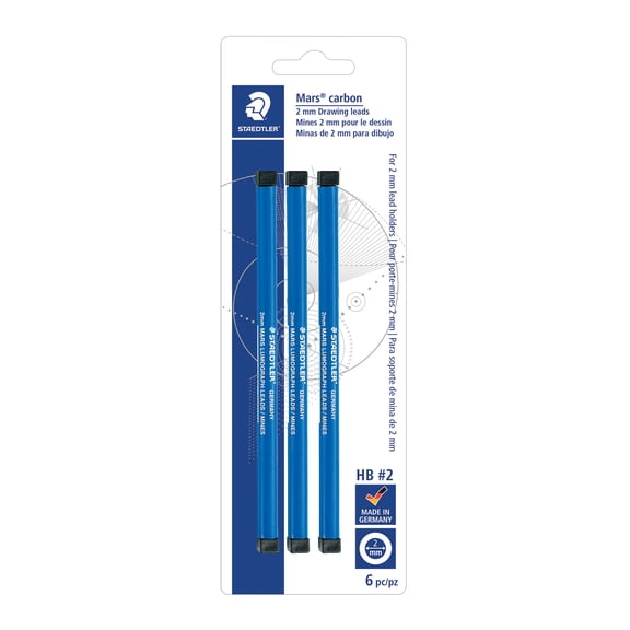 Staedtler Mars 2mm HB Carbon Leads, 12 Packs: 6 ct. (72 total)
