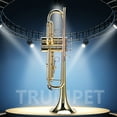 thumbnail image 3 of LADE Professional Bb Flat Brass Trumpet Instrument Set Kit Accessory (Gold), 3 of 8