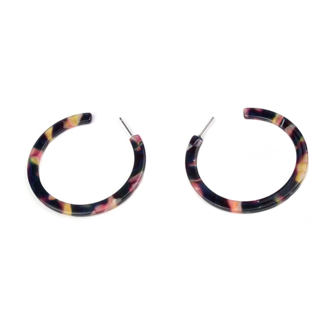 Sonducket Pendientes de gota Círculo Accesorios populares Acrílico Declaración Pendiente Regalo de aniversario diario Gancho para la oreja Ropa, zapatos y accesorios Miscelánea Azul Sonducket AP010391-01