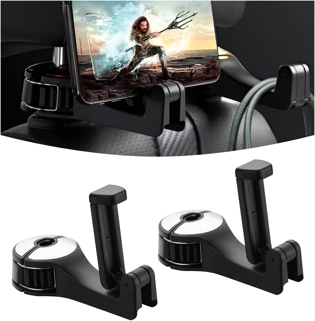 2PCS Car Headrest Phone Mount, Backseat Phone Holder, Rear Car