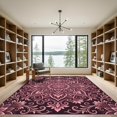 thumbnail image 2 of ODIKA 4'x6' Machine Washable Non-Slip Area Rug, Oriental Burgundy High Traffic Rug, Pink, 1014810, 2 of 7