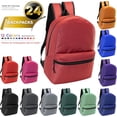 thumbnail image 3 of Wholesale Classic 15" Basic Backpack in 12 Assorted Colors - Bulk Case of 24 Bookbags, 3 of 6