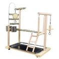 thumbnail image 3 of Playstand Bird Platform Perch Gnawing Play Supplies Bird Masticar Pet Bird Playground Parrot Swing Toy para Cockatiel Guacamayos Pinzones jinwen puesto de juego de pájaros, 3 of 8