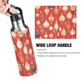 thumbnail image 4 of Yayeee 33oz Insulated Water Bottle Double Wall Stainless Steel with Flip Straw Lid, Christmas Ornaments Pattern, 4 of 7