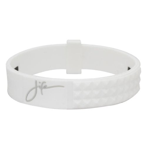 Phiten Titanium Bracelet, White, 6.75-Inch/Medium