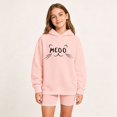 thumbnail image 5 of LRen Hoodies for Girls 10-12 Cute Graphic Print Oversized Long Sleeve Hooded Sweatshirt Youth Preppy Trendy Pullover Fall Winter Clothes 2-14 Years, 5 of 6