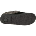 clarks women's knit scuff slipper, black, 7 m us