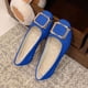 thumbnail image 2 of Mujeres Zapatos de Mochilas para el Trabajo Deslizamiento Plano con Hebilla Decorativa, Zapatos de Trabajo Informales Mujeres Dulces de Color Primavera de Tamaño Grande, 2 of 4