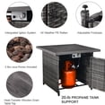 thumbnail image 4 of Gymojoy Patio Furniture Set 41" Outdoor Fire Pits 7 Pieces Outdoor Patio Furniture 50000 BTU Outdoor Propane Fire Pit Table Patio Sofa Outdoor Chairs Anti-slip Cushions Perfect for Garden, 4 of 30